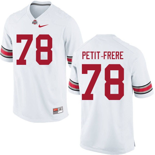 Ohio State Buckeyes #78 Nicholas Petit-Frere Men High School Jersey White